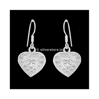 Silver Heart Earing