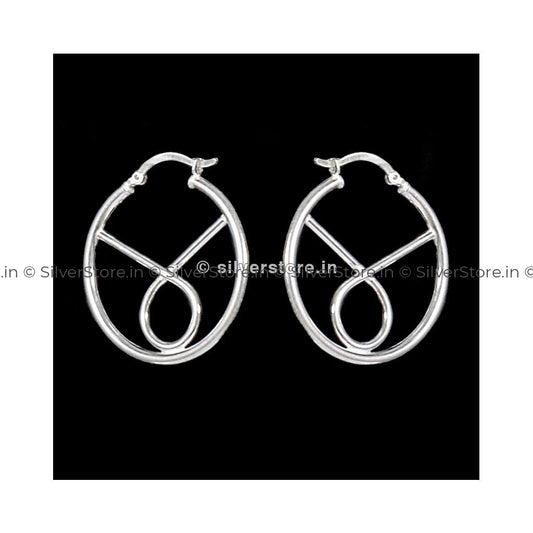Silver Hoop Earring Earing
