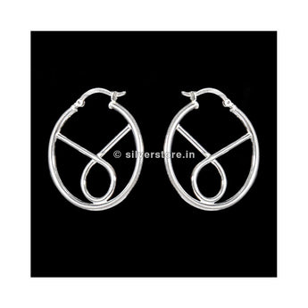 Silver Hoop Earring Earing