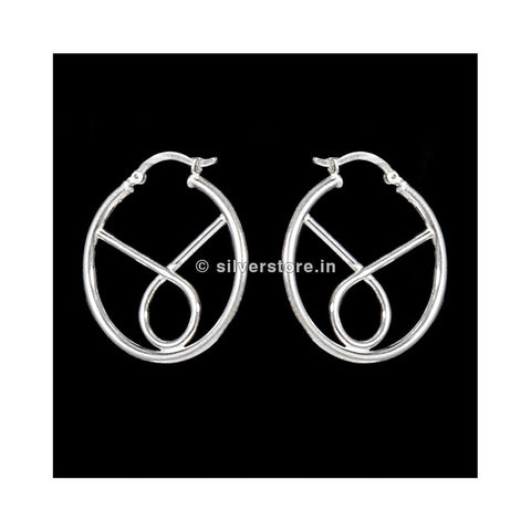 Silver Hoop Earring Earing