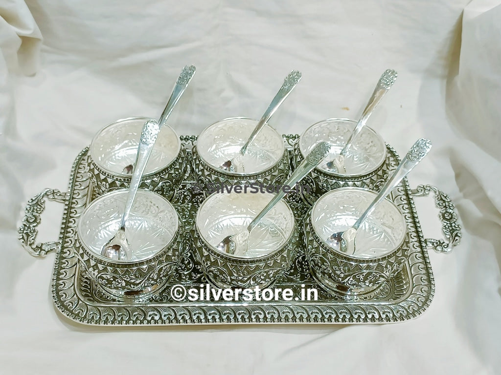 Silver Icecream set - 925 silver Bis hallmark – SilverStore.in