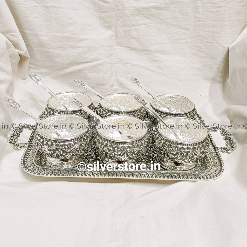 Silver Icecream Set - 925 Silver Bis Hallmark
