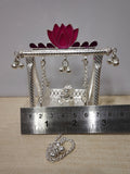 Silver Jhula - 925 Silver Small Size Lotus Pattern