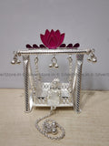 Silver Jhula - 925 Silver Small Size Lotus Pattern