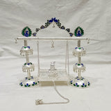 Silver Jhula - Swing 925 Pure Silver Jhumar Pattern Pooja Item