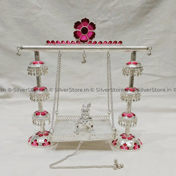 Silver Jhula - Swing 925 Pure Silver Pooja Item