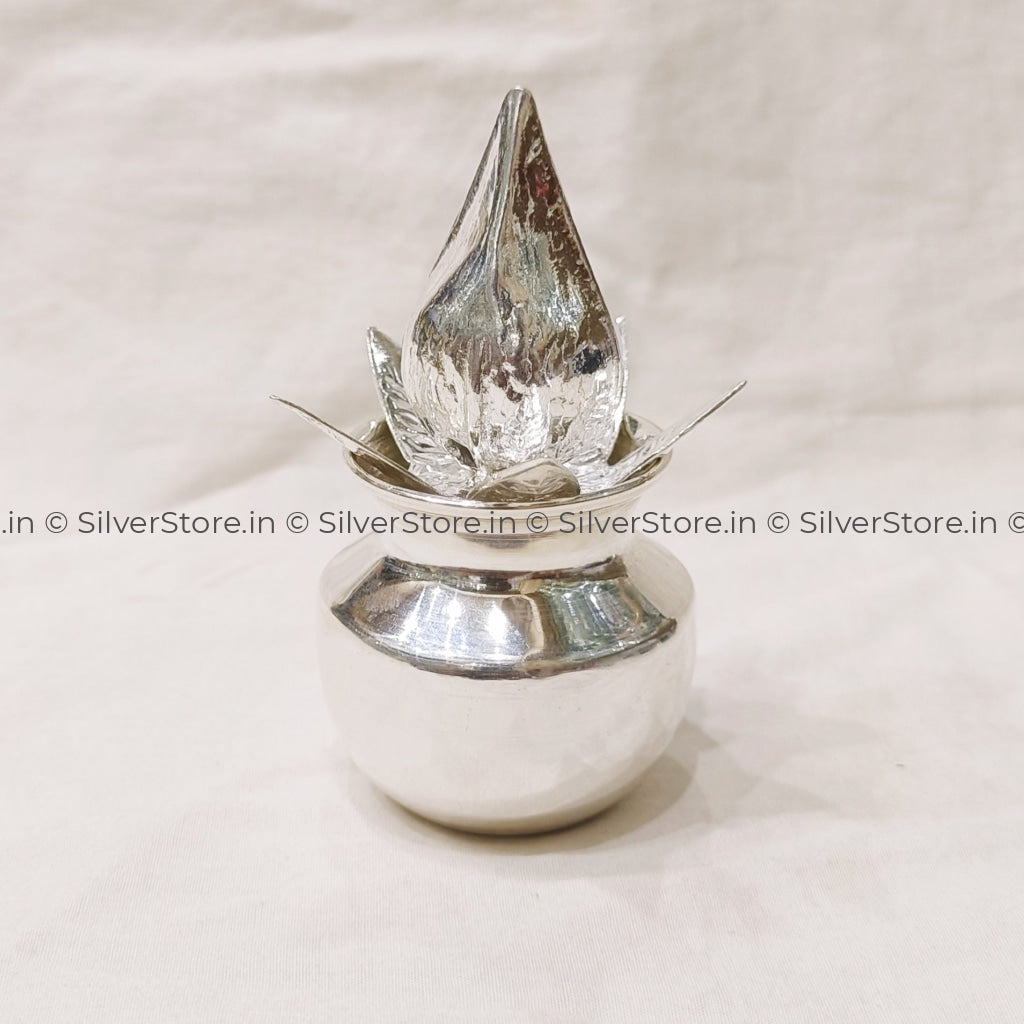 Silver Kalash Shreefal Set - Small Size