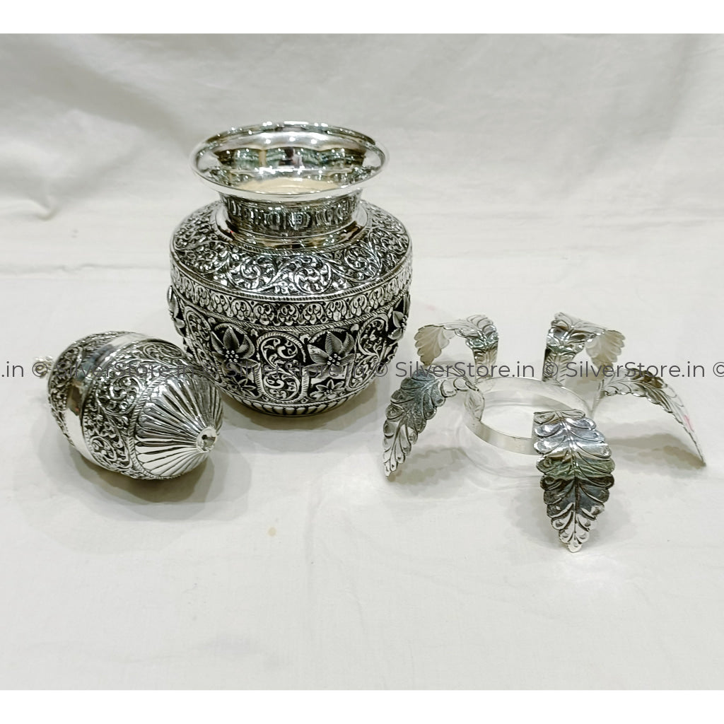 Silver Kalash With Shreefal - 925 Bis Hallmark