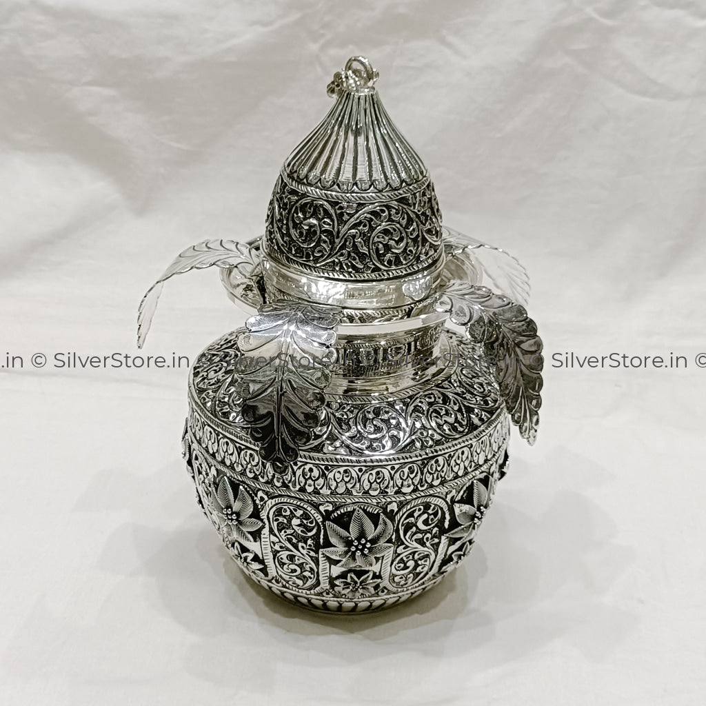Silver Kalash With Shreefal - 925 Bis Hallmark