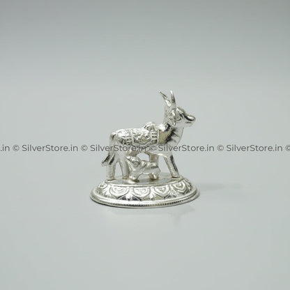 Silver Kamdhenu - small size -4.5 grams - 925 silver