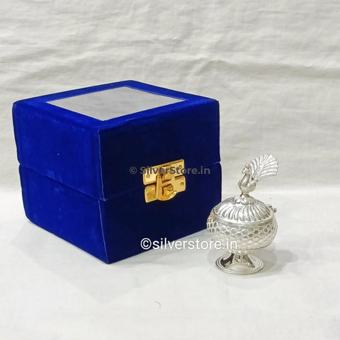 Silver Kum Box - 925 With Velvet