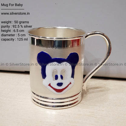Silver Mug For Baby - 925 Silver Coffee Mug