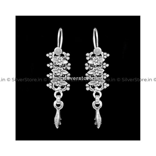 Silver Oxidised Earing