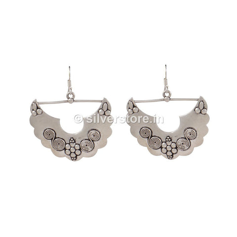 Silver Oxidized Dangle Earring Earing