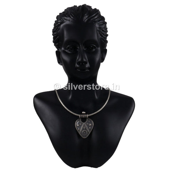 Silver Oxidized Rawa Pendant Pendant