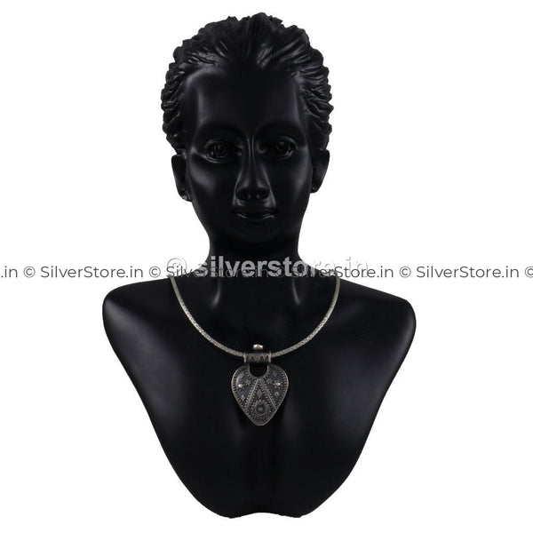 Silver Oxidized Rawa Pendant Pendant