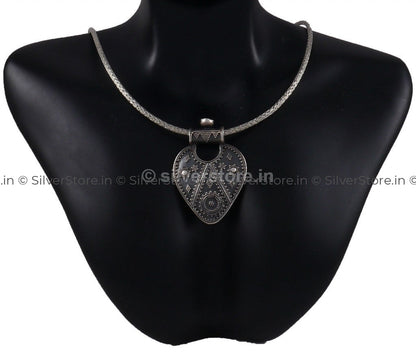 Silver Oxidized Rawa Pendant Pendant