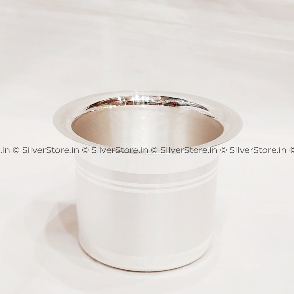 Silver Panchpatra - 990 Bis Hallmarked Pooja Item