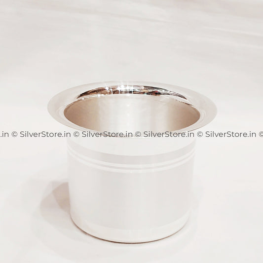 Silver Panchpatra - 990 Bis Hallmarked Pooja Item