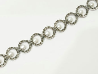 Silver Pearl Marker Bracelets For Women Braclet