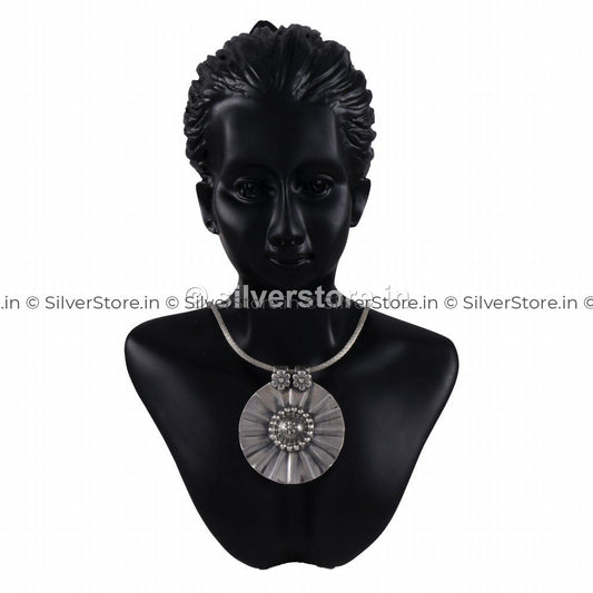 Silver Pendant With Chain Pendant