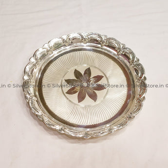 925 Silver Pooja Plate Silver