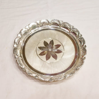 925 Silver Pooja Plate Silver