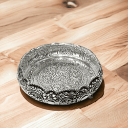 Silver Plate - 925 Silver Nakshi 6.5 Diameter Bowl