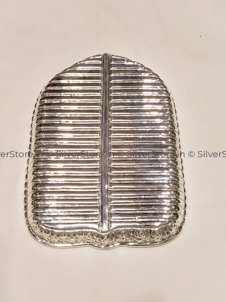 Silver Plate - Banana Leaf Pattern 925 Silver