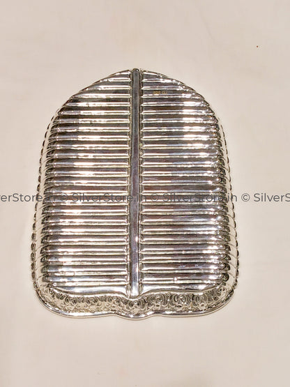 Silver Plate - Banana Leaf Pattern 925 Silver
