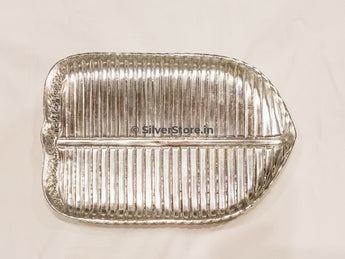 Silver Plate - Banana Leaf Pattern 925 Silver