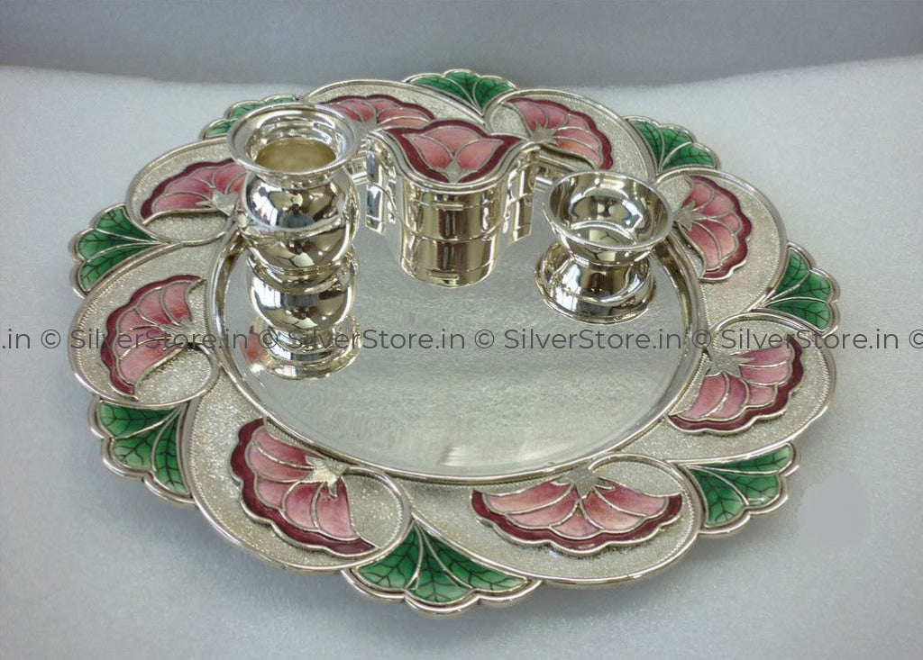 Silver Pooja Thali Pooja Item