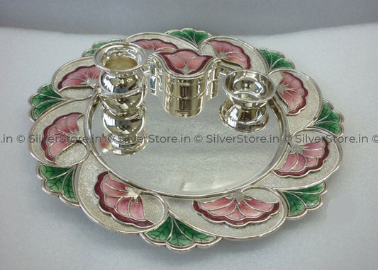 Silver Pooja Thali Pooja Item