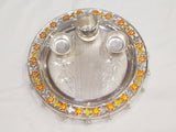 Silver Pooja Thali - 925 Bis Hallmarked Pooja
