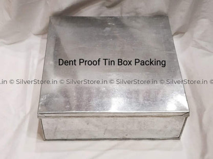 Silver Pooja Thali- Pack Of 8 Items