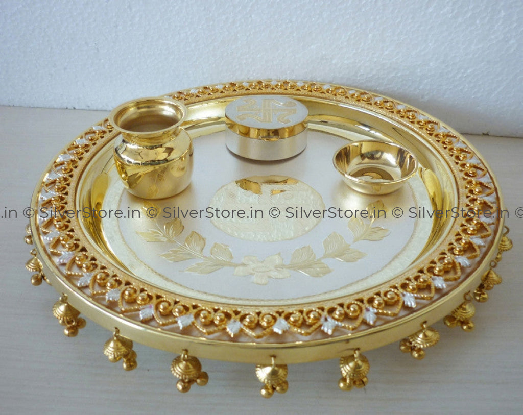 Silver Puja Thali / Pooja 925 Pooja Item