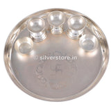 Silver Puja Thali Pooja Item