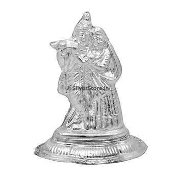 Silver Radha Krishna Idol