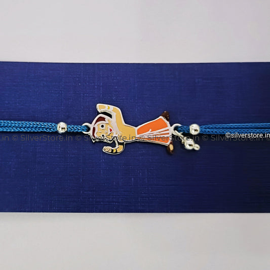 Silver Rakhi For Brother - Chotabhim Pattern-R11