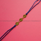 Silver Rakhi For Brother-Love You Bro Pattern-R9