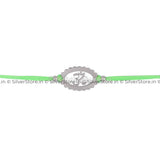 Silver Rakhi For Brother - Om Pattern R16