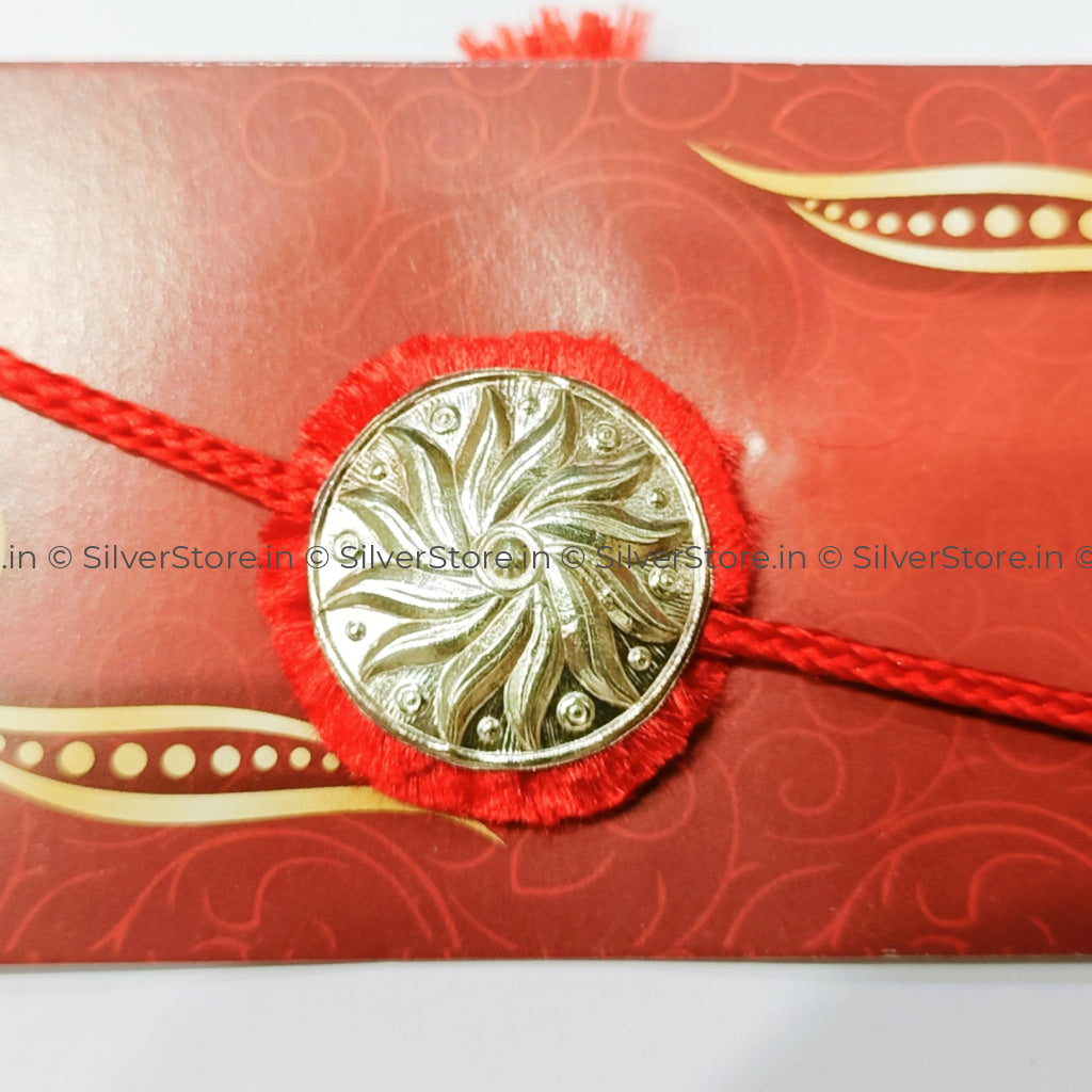 Silver Rakhi For Brother-R19
