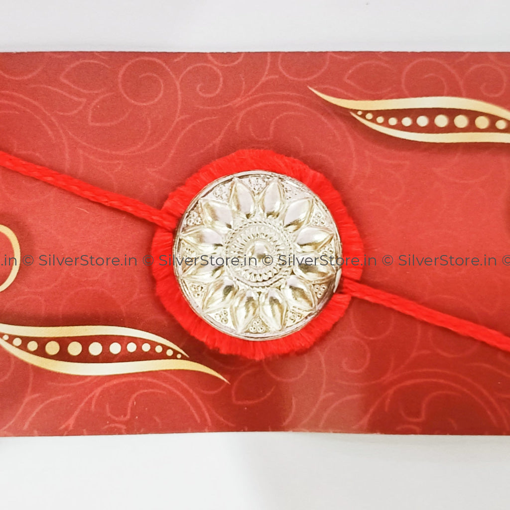 Silver Rakhi For Brother-R20