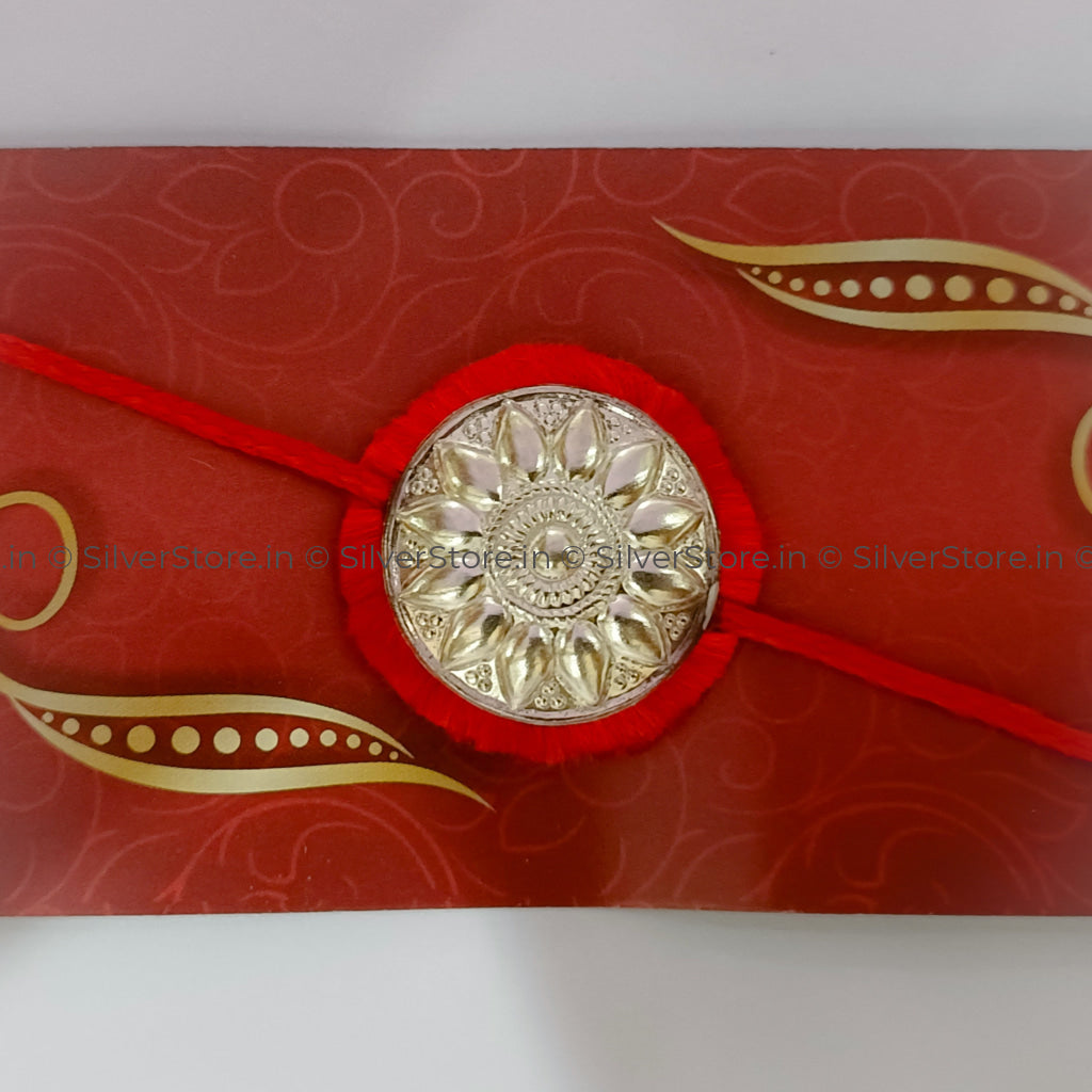Silver Rakhi For Brother-R20