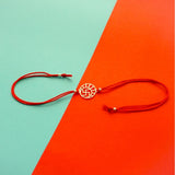 Silver Rakhi For Brother - Swastik Pattern R4