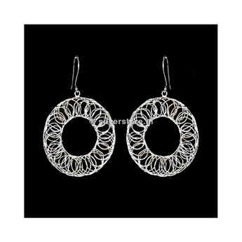 Silver Round Earing