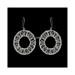 Silver Round Earing
