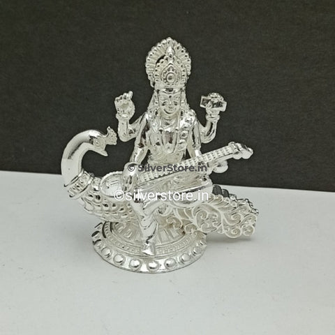 Silver Saraswati Idol - 925