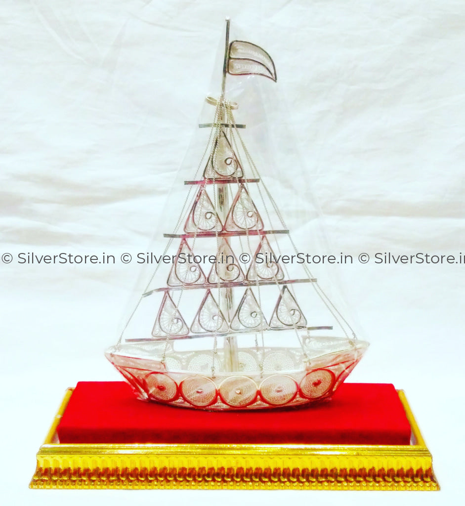 Silver Ship - Souvenir 144 Grams 8 Height