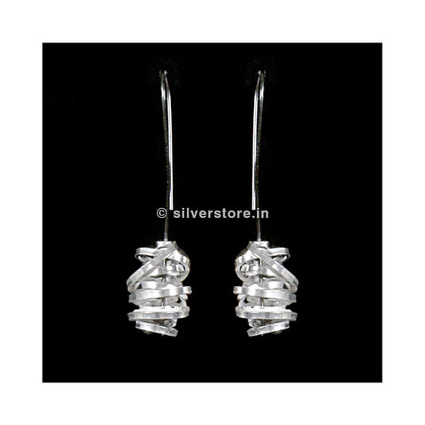 Silver Spiral Hoop Earring Earing